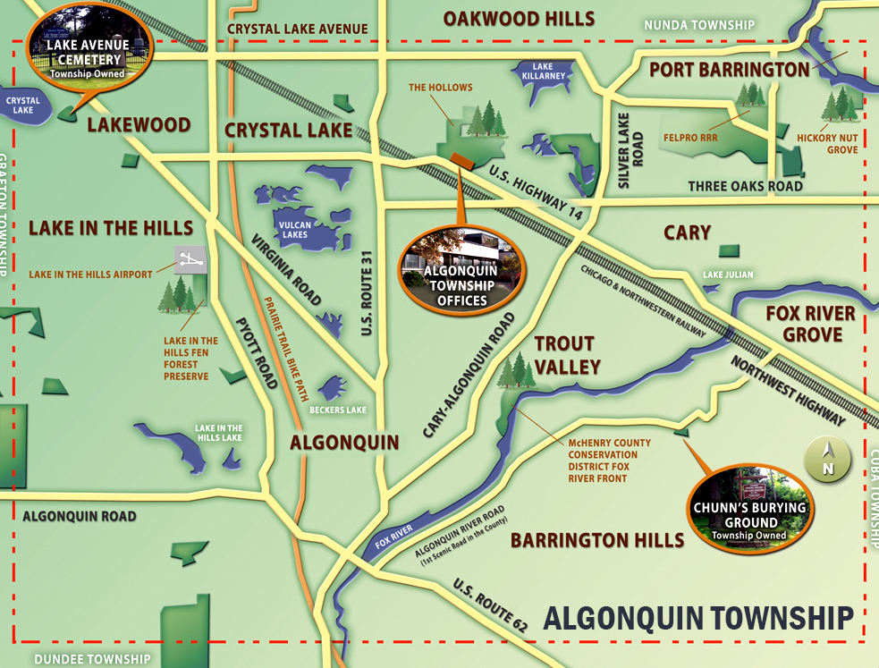 Algonquin Township Boundary Map